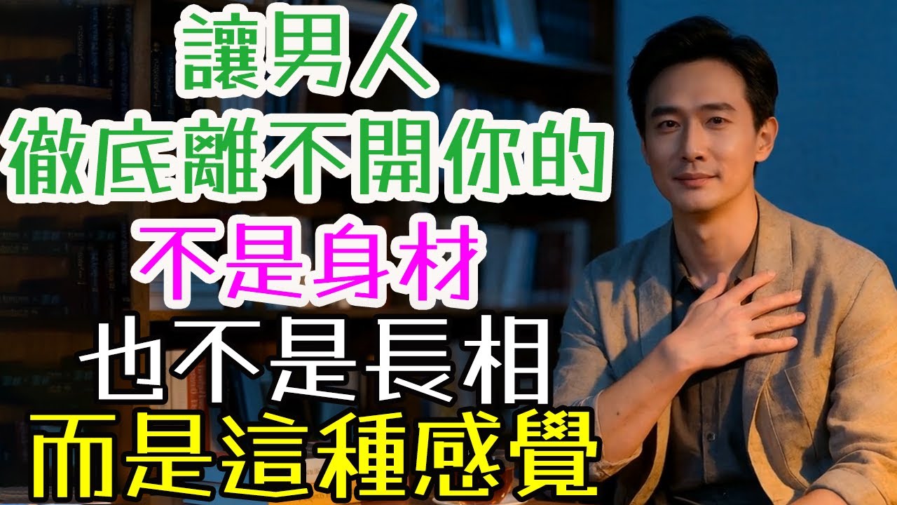 讓男人徹底離不開你的，不是身材、也不是長相，而是這種感覺#深度依恋感 #做自己 #被崇拜 #被信任 #看得見未來 #情緒有出口 #放鬆 #依賴 #不完美 #傾聽 #接納情緒 #欣賞 #肯定 #