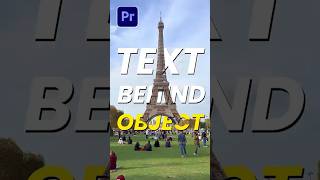 Place Text BEHIND Moving Objects in Premiere Pro! 🎬 #PremierePro #VideoEditing #NovelaFilmAcademy