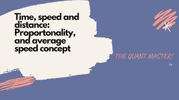 Time, Speed & Distance -2 | Basic Proportionality and Average speed concepts