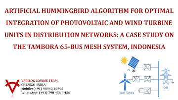 ARTIFICIAL HUMMINGBIRD ALGORITHM-OPTIMAL INTEGRATION-PV- WIND TURBINE-TAMBORA 65-BUS-INDONESIA