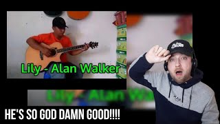 Alip Ba Ta - Lily - Alan Walker (fingerstyle cover) (REACTION VIDEO)