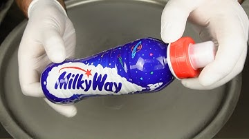 ASMR | How to make Milky Way Milk Drink - Ice Cream Rolls (-30°C)