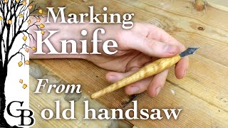 Making a new marking knife (no lathe)