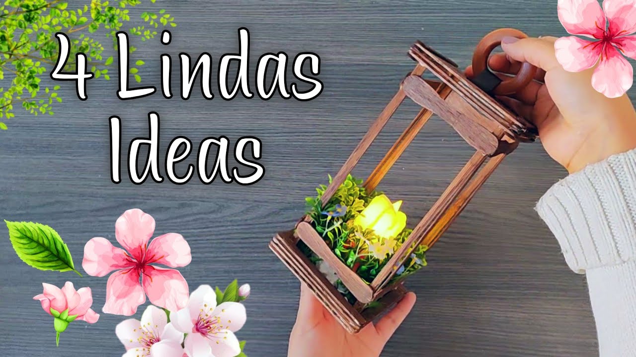 MIRA QUE BONITOS ADORNOS Puedes HACER CON CARTÓN, PALITOS DE HELADO O BOTELLAS. MANUALIDADES FÁCILES