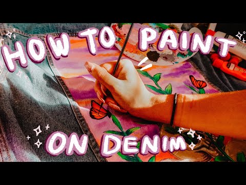 Video: How To Paint Jeans At Home