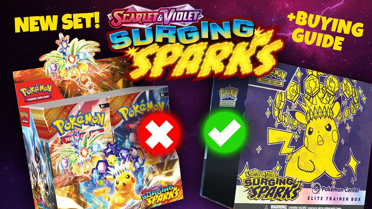 HUGE News! Surging Sparks Pokemon Set Revealed 2024 HUGE News! Surging Sparks Pokemon Set Revealed 2024