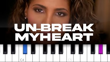 Toni Braxton - Un-Break My Heart (piano tutorial)