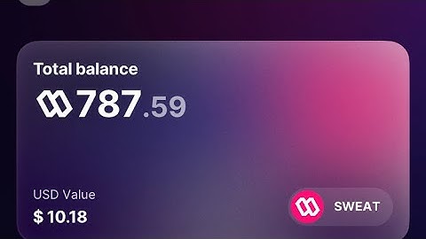 Sweat wallet portfolio weekly update/review. - Multiple passive income investor