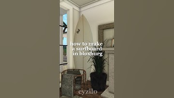 bloxburg surfboard tutorial 🌊🏄‍♀️ #bloxburg #roblox #bloxburgdecals #decals #beach #coastal