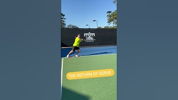 The return of serve technique- The backhand return