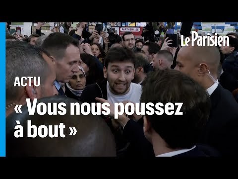 Echange musclé entre Emmanuel Macron et un militant écolo au Salon de l’agriculture