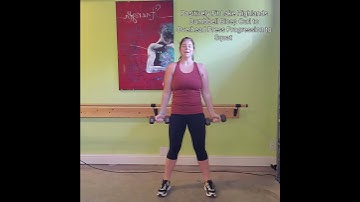 Bicep Curl to OH Press Progress to Squat