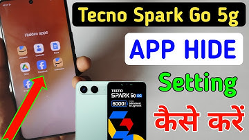 How to hide apps in Tecno spark go 5g /Tecno spark go 5g me app hide/app hide setting