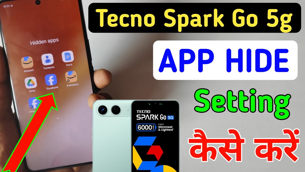 How to hide apps in Tecno spark go 5g /Tecno spark go 5g me app hide/app hide setting