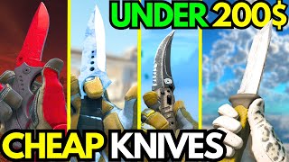 BEST CHEAP CS2 Knives for Under $200 (BUDGET CS2 KNIFE SKINS 2024)