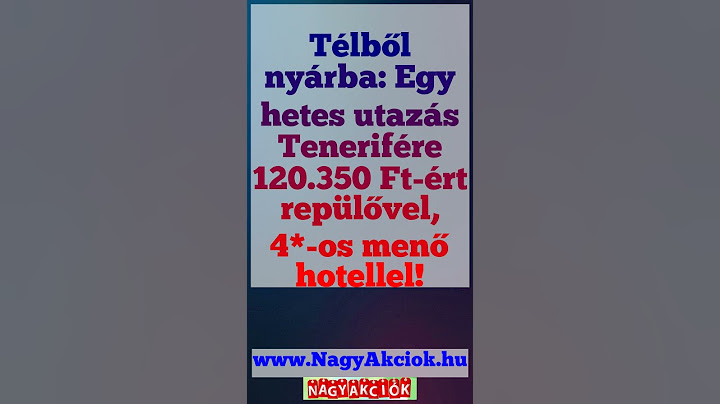 Télből nyárba: Egy hetes utazás Tenerifére 120.350 Ft-ért repülővel, 4*-os menő hotellel! #Shorts