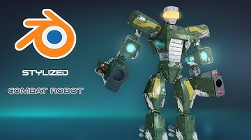 How to make a Sci-fi Combat Robot in blender 2.91 | hard surface modeling tutorial