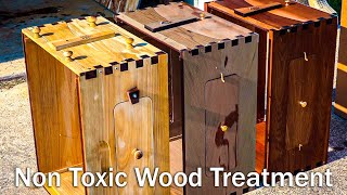 The Best Paint For Beehives Just may NOT be Paint After All, Eco-Wood Demonstration and review.
