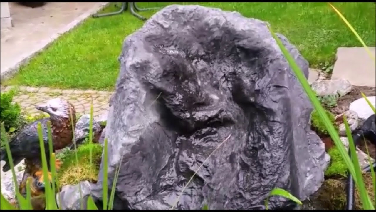 Wasserspiele und ihre Geräusche aus Kunstfelsen von Stone Illusion