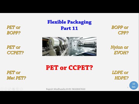 Basics Of Flexible Packaging Part 11 PET or CC PET