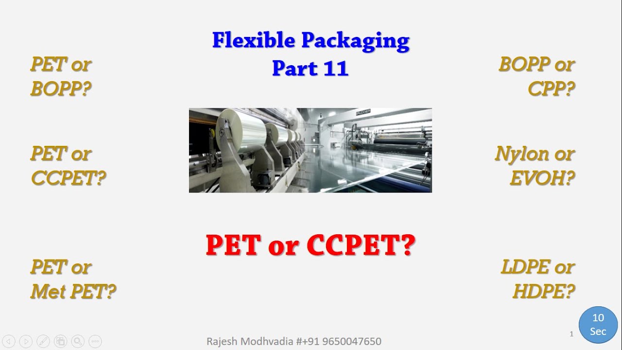 Basics Of Flexible Packaging Part 11 PET or CC PET