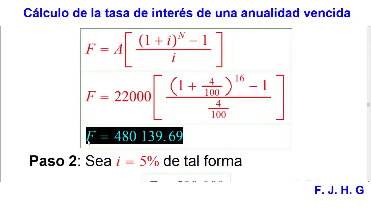 Fórmula para calcular área