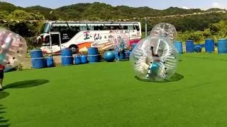 1050607金華國小607班至林口亞太生態園區校外教學：男生組的泡泡足球賽