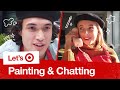 EMMA CHAMBERLAIN & CHARLES MELTON PAINT TOGETHER