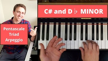 20: C-sharp and D-flat Minor Pentascale, Triad and Arpeggio (5-Finger Warm-up)