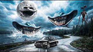 😱 MOON WAKE UP, SIREN HEAD, GRAND MAYA & MEGAHORN ATTACKED MY CAR! screenshot 5