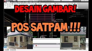 DESAIN GAMBAR POS SATPAM MINIMALIS 3,5 X 5,5 M | #INSINYURTUKANG