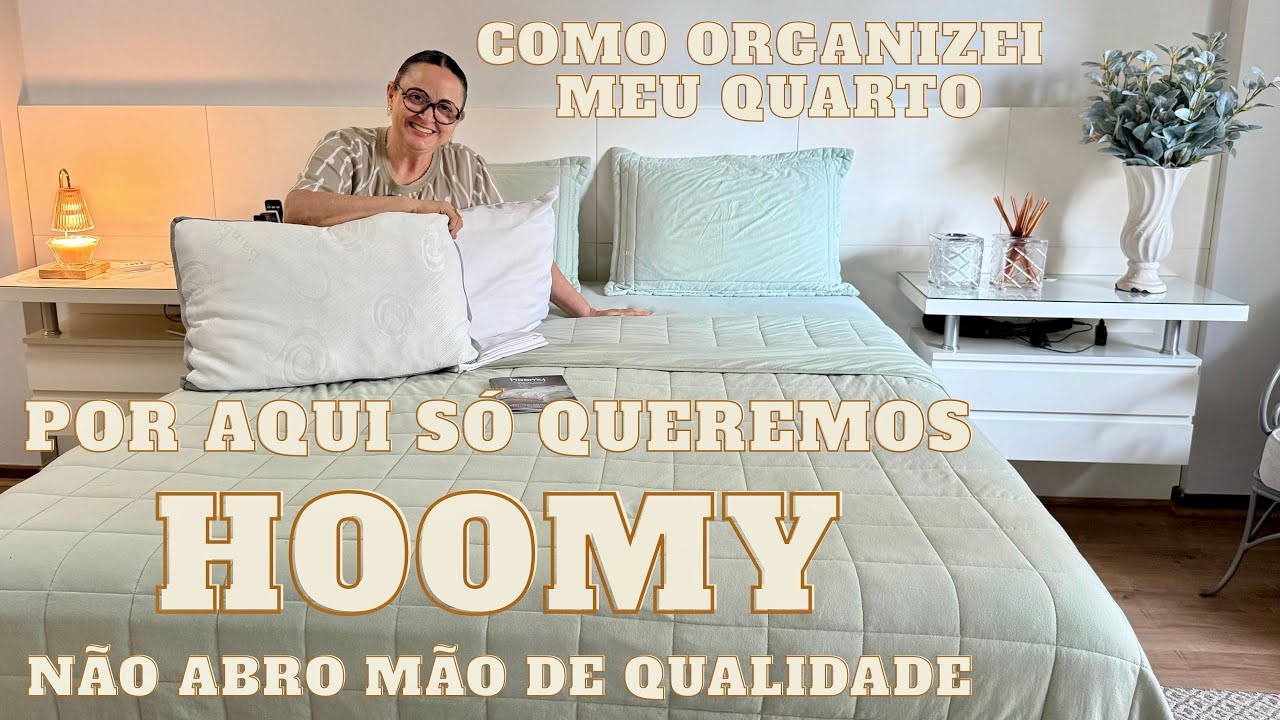 MOSTRANDO MELHOR MEU QUARTO PRA VOCÊS,DETALHES QUE FAZEM ADIFERENÇA, HOOMY QUALIDADE E CONFORTO.