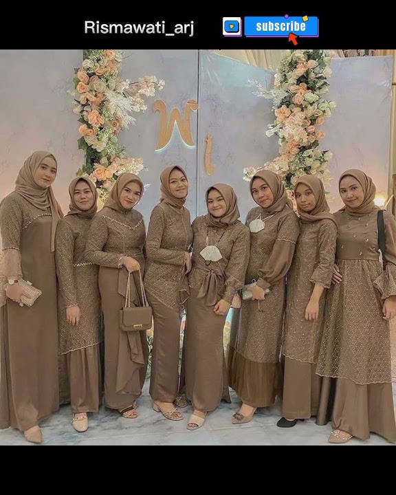 INSPIRASI MODEL GAUN BRIDESMAID HIJAB DRESS BROKAT CANTIK TERBARU 2023#kondangan #shorts #viral#ootd
