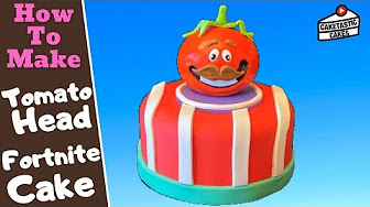 Tomato Head Cake Topper - Fortnite Cake Tutorial - Cake Decorating Video by Caketastic Cakes