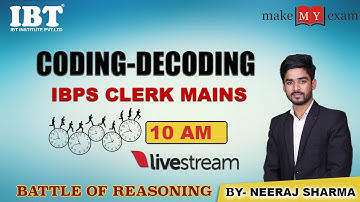 Coding-Decoding for IBPS Clerk Mains (Based on New Exam Pattern) Part-3