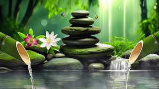 Bamboo Water Fountain l Relaxing Piano Music 🎹 Relaxing Music for Sleeping and Dreaming - Live 24/7