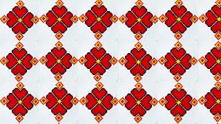 cross stitch design | dusut design for bedsheet/ason/tablecloth| woolen hand embroidery