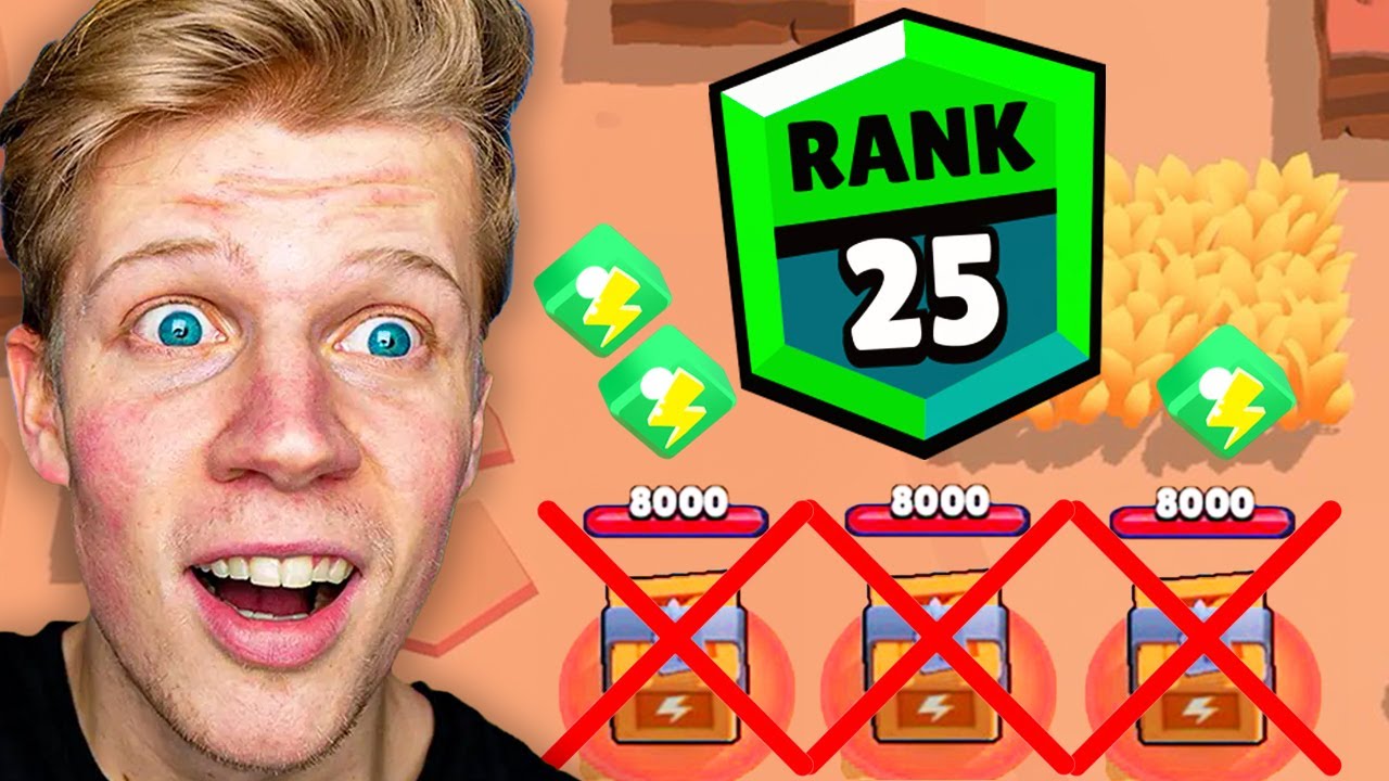 ZONDER krachtpunten RANK 25 halen...