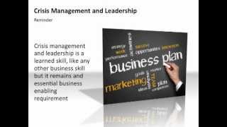 Crisis Management: Crisis Communications by Tony Ridley