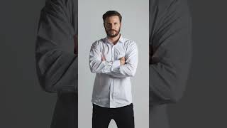 Camisa  Social Confort Manga Longa Branca Masculina - Citerol Uniformes Corporativos