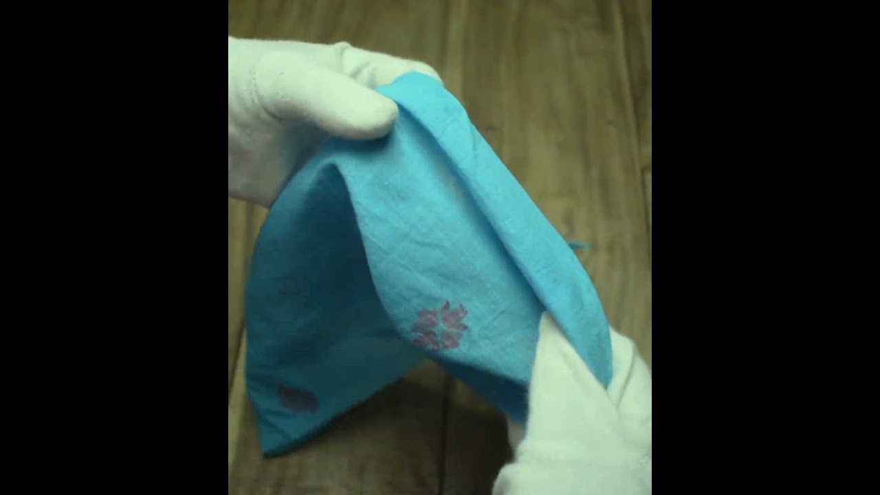 Geometric Blue Jamdani Pure Cotton 55 GSM Fabric