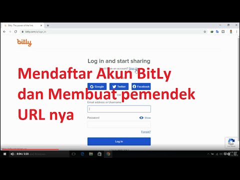 Cara Daftar Akun BitLy dan membuat pemendek URL dari BitLy