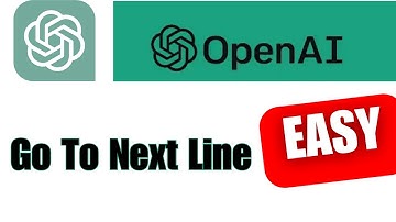 How To Go To Next Line in ChatGPT WORKS NOW!
