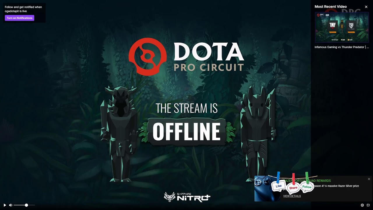 Infamous Gaming vs Thunder Predator | OGA DPC SA Regional League Upper Division (BO3)