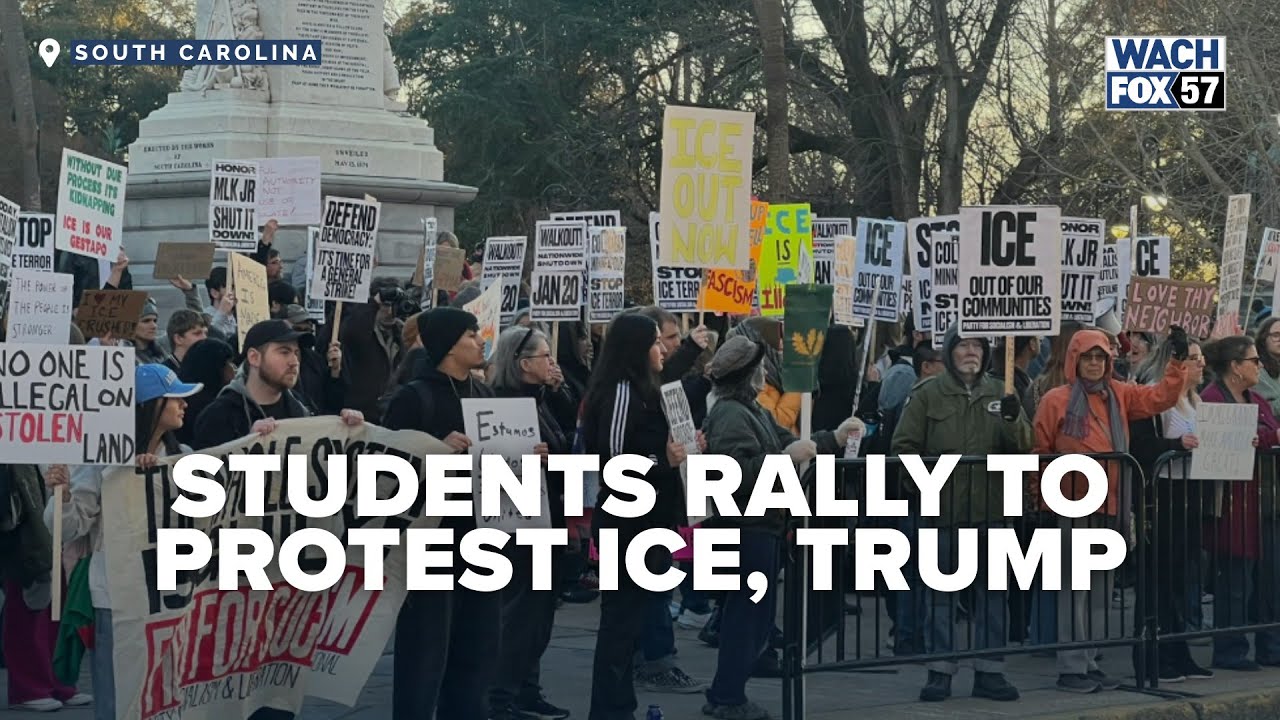 Hundreds of Students Protest Trump on First Anniversary of Second Inauguration
