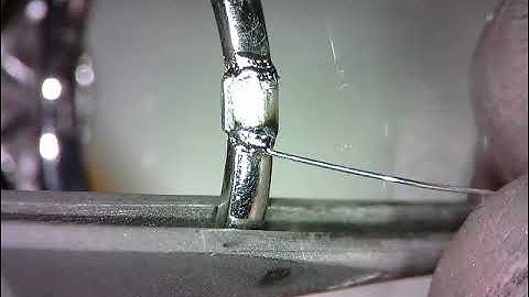 Laser resizing a platinum, diamond set ring