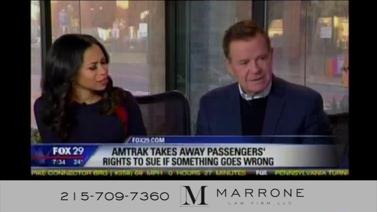 WTXF Amtrak Policy & Kratz Trial Marrone Law Firm YouTube