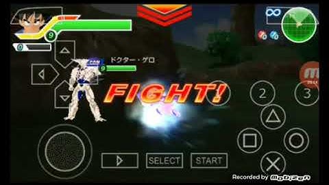 Goku GT vs o mega shenron gameplay