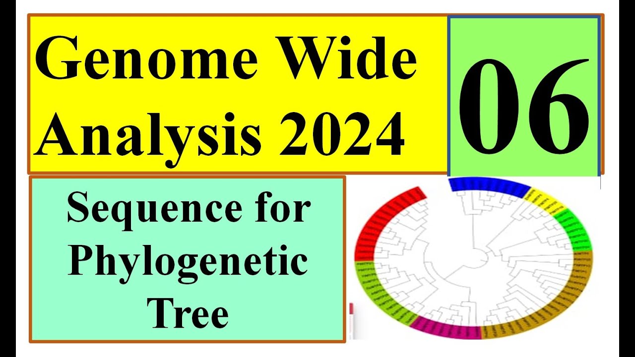 biopython tutorial: making phylogenetic trees in... Sequence for Phylogenetic Tree part 01 Genome wide study 2024 Part 06 ...