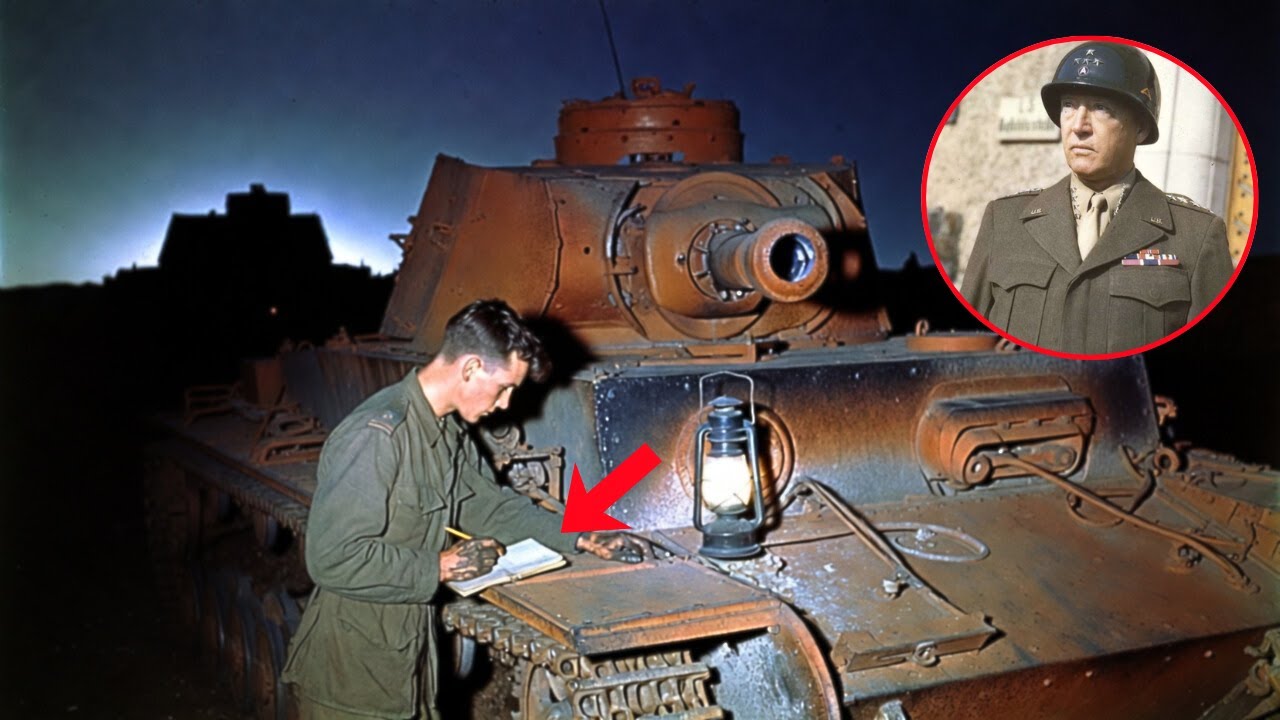 What Patton did when a mechanic sergeant defeated Rommel's tactics using Rommel's own steel